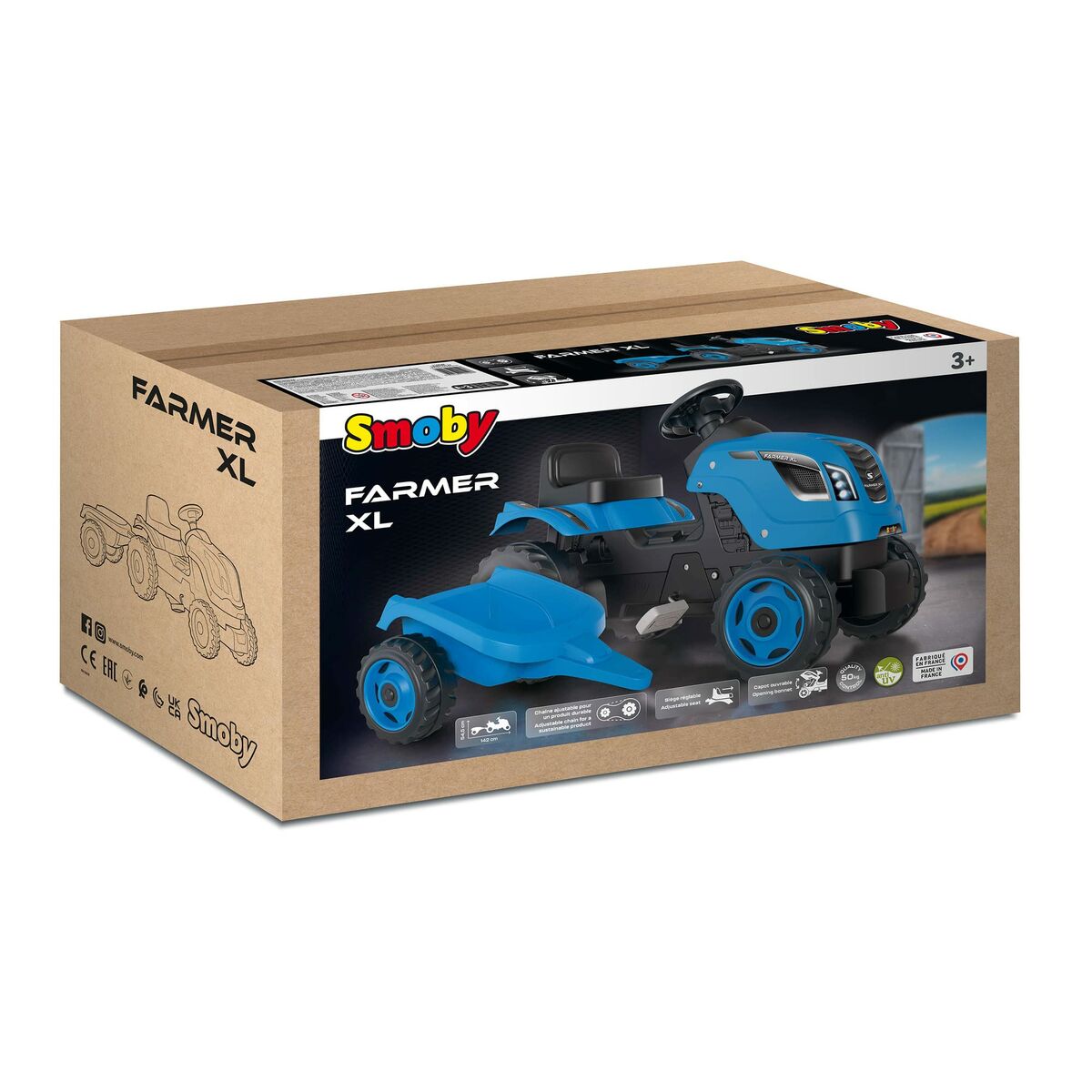 Trīsriteņi Smoby Treileris Traktors